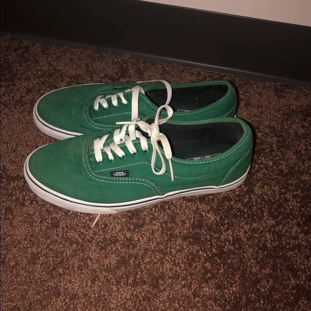 Authentic Green Vans Sz 10